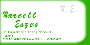 marcell eszes business card